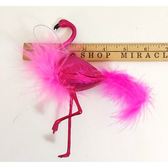 Flamingo Mug from Coastal Christmas and Flamingo Feathery Ornament - Picture 4 of 12